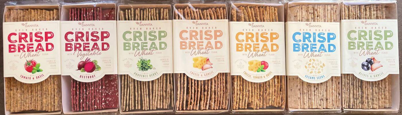 Danvita lapkenyér, ropogós 4 féle ízben