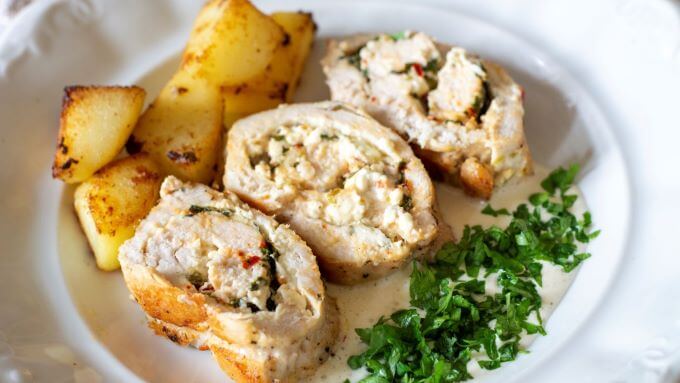 Fitaki sajtos csirke roládok