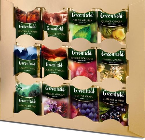 Greenfield tea válogatás 24 féle filteres tea 96 db