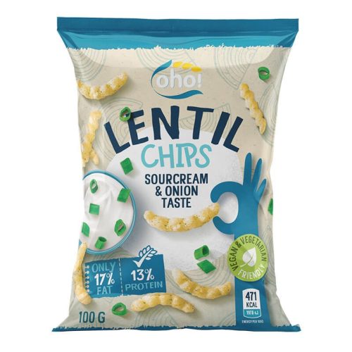 Oho lencse chips hagymás tejfölös 100g