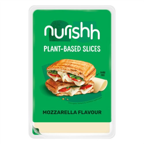 Nurishh mozzarella sajt ízű növényi szeletek 120g