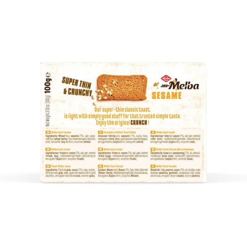 Melba kétszersült szezámmagos búzalisztből 100g