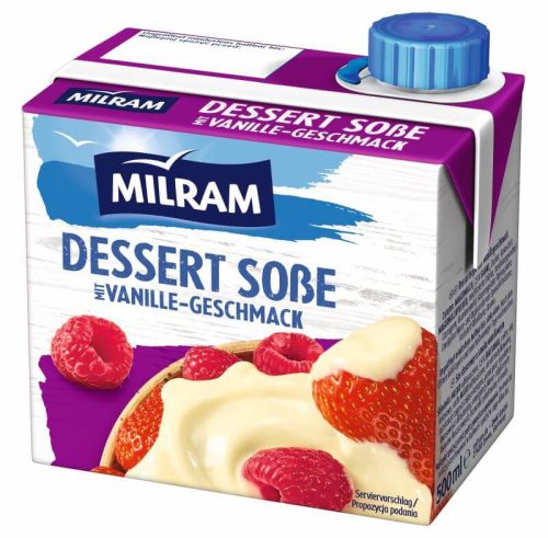 Milram desszert öntet vanília ízű 500ml UHT