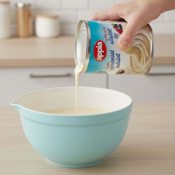 Kézműves sztracsatella fagylalt sűrített tejjel