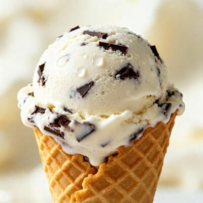 Sztracsatella fagyi sűrített tejjel